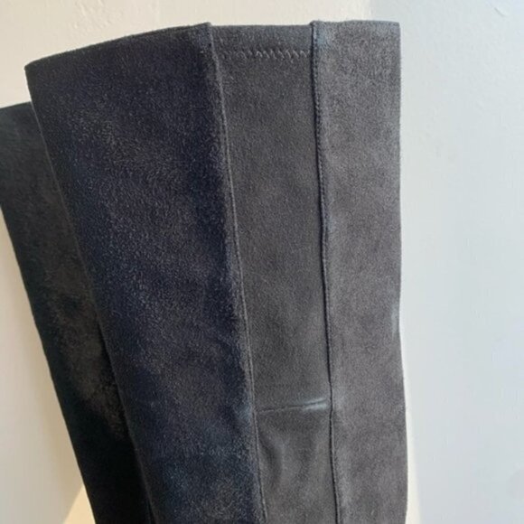 Dvf Luzzi Over the Knee Suede Black Fall Winter Boots - Picture 13 of 16